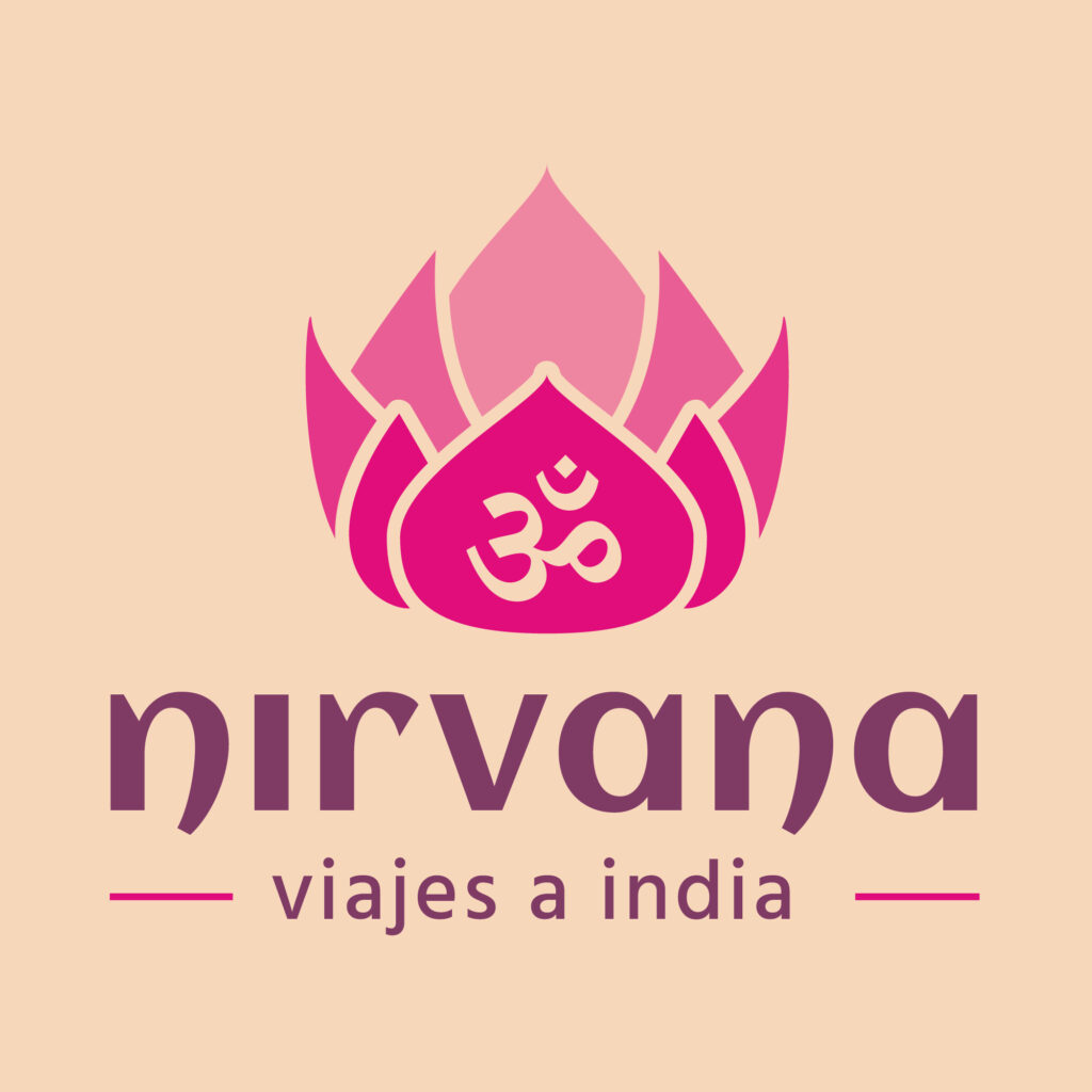 nirvana viajes a india branding logo